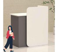 Ywanwj 60/80/100/120cm mostrador minorista para Caja, con Cajón Cerradura Gabinete de Cajero Mueble Recepciones Peluqueria，Gran Capacidad Aspecto Moderno Ideal para Recepción Atención Oficina