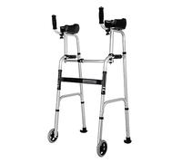 Ywanwj Andador Para Ancianos Ayuda De Movilidad, Andadores Adultos Ligero, Aluminio, Plegable, Ligero, Altura Regulable, 4 Apoyos, Personas Mayores, Andadores Para Ancianos Con Asiento