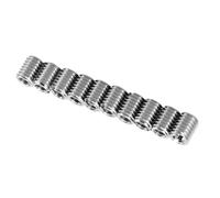 YWBL-WH 10 Tuercas Reductoras de Dientes Internas y Externas, Vaina de Rosca de Acero Inoxidable 303, Macho Hembra M5x0.8, Inserciones de Bloqueo de Rosca, Herramienta de Reparación para Kit de