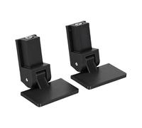 YWBL-WH 2 Bisagras de Cubierta Antipolvo para Tocadiscos, Piezas de Repuesto Impermeables de Plástico ABS a Prueba de Herrumbre con Soporte de 45 Grados, para Tocadiscos Profesionales