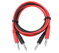 YWBL-WH 2 Cables de Prueba de Conector Banana de 4 Mm, Cables de Prueba para Multímetro con Pinzas de Cocodrilo, Corriente de 15 A para Laboratorio de Física Escolar y Pruebas Eléctricas