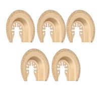 YWBL-WH 5 Cuchillas Oscilantes Semicirculares de Carburo, Multiherramienta para Máquina de Recorte, Cuchilla para Eliminar Lechada y Cuchillas Oscilantes para Cortar Madera, Plástico y