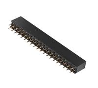 YWBL-WH 5 Unids 2 × 20 Pines Pin Header, 2.54 MM Paso Hembra Doble Header Pin Socket para
