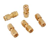 YWBL-WH 5 Unids Rf Adaptador de Conector Coaxial SMA Macho A SMA Macho Macho Recto 50ohm 0-6Ghz