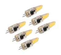 YWBL-WH 6 Uds 6W 500LM G4 Bombilla LED COB Gel Bombilla de Luz Regulable Bombilla de Ahorro de Energía para Lámpara de Techo Lámpara de Pared Lámpara de Mesa 220V, Luz de 360° (Blanco