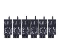 YWBL-WH 6pcs Amortiguadores de la Cabeza de Inyección de Tinta PP Material en la Interfaz de Línea Accesorio de Impresora para Impresora XP600 (Black)