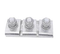 YWBL-WH Abrazadera de Ranura Paralela de Aluminio Abrazadera de Alambre de 3 Pernos Tipo T Engrosada para Cable de 120 a 150 mm² con Diseño de Grande Líneas de Entrada de Servicio de