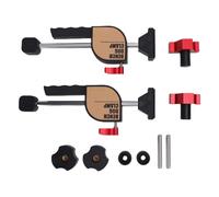 YWBL-WH Abrazadera para Perros de Banco, Orificios para Banco de Trabajo de Carpintería, Elementos de Sujeción, Tornillo Ajustable de 19mm con Almohadilla de Goma a Prueba de Arañazos,