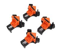 YWBL-WH Abrazaderas de ángulo de 90 Grados, Herramienta de Abrazadera de ángulo Recto ABS, Clips de Esquina con Resorte para Tableros de 5-22 Mm, 4 Piezas para Ensamblaje de Muebles de Gabinete de