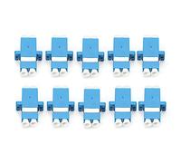 YWBL-WH Acoplador de fibra óptica 50 piezas, LC-LC/UPC Adaptador de conector dúplex Conector de fibra óptica Conector industrial