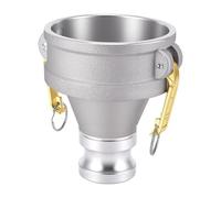 YWBL-WH Acoplamiento de Manguera Camlock de Aluminio, Reductora DA de 4 | Brazos de leva de precisión tipo DA, Junta de caucho FKM, Transferencia de agua de petróleo, Acoplamiento para riego agrícola
