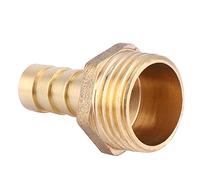 YWBL-WH Adaptador de Conexión de Púas para Manguera de Latón, Conector Macho, Alta Presión de 10 Mm, Juego de 5, Ideal para Plomería y Uso Automotriz (PC10-06 (3/4))