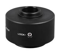 YWBL-WH Adaptador de Montura C para Microscopio, Lente de Metal 0.5X para la Serie Axe CX Bx, Mejore su Experiencia Fotográfica