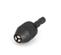 YWBL-WH Adaptador de Portabrocas de Vástago Hexagonal de 1/4, Convertidor sin Llave de Aleación para Controlador de Impacto, Rango de Sujeción de 0,3-3 Mm, Perfecto para Entusiastas del Bricolaje