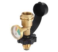 YWBL-WH Adaptador de Recarga de Propano POL a QCC1 Conector Tipo 1 LP Tank de Gas Conversión con Medidor de Presión