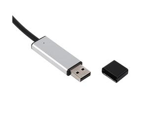 YWBL-WH Adaptador Mini USB a DMX, Interfaz de Metal y Plástico para Iluminación de Escenario, Salida DMX512 con Cable de 1 M, Compatible con XP Vista 7 y Software de Terceros