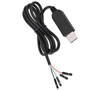 YWBL-WH Adaptador USB a TTL PL2303HX, Cable Conversión USB a RS232 Serial COM para Programación STC, Descarga Datos, Compatible con 10/11, Negro