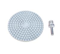 YWBL-WH Almohadilla de Pulido de Diamante, Disco de Pulido de Diamante de 100 Mm para Granito, Mármol, Baldosas de Hormigón, Piedra de Cuarzo, Rosca y Adaptador de 8 Mm, para Amoladora