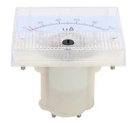 YWBL-WH Amperímetro de Puntero DC 0-100UA, Medidor de Panel de Corriente Analógico con Carcasa de ABS para Medir la Corriente del Circuito en Estabilizadores de Voltaje Gabinetes de Distribución de