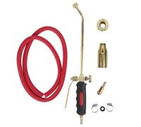 YWBL-WH Antorcha de Gas, Mango Grueso Cómodo, Gas Licuado, Carbón, Hierro Abierto Doble, Herramienta Manual con Revestimiento de Latón para Soldar, Descongelar y Cocinar