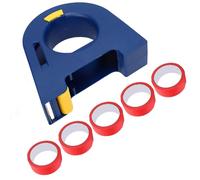 YWBL-WH Aplicador de Cinta para Pintores, Dispensador de Cinta de Material ABS con Redondo y Lado de Metal Dentado, para Enmascaramiento Preciso de Líneas Rectas en Varias Superficies