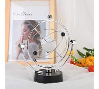 YWBL-WH Artesanía Orbital Cinética de Oscilación Magnética, Decoración de Escritorio de Metal Galvanizado, Regalo Elegante para Oficina y Habitación Temática Espacial