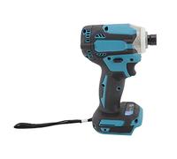 YWBL-WH Atornillador de Impacto sin Escobillas de Iones de Litio de 3 Velocidades, Taladro Portátil ABS con Luces LED para Construcción de Carpintería, Destornillador Eléctrico Inalámbrico de 18 V