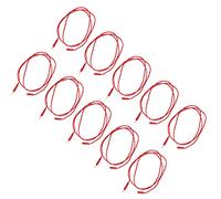 YWBL-WH Banana Plug Test Line PVC Brass Lead 2mm Black, Set 10 for (rojo)