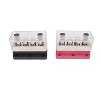 YWBL-WH Bloque de Distribución de EnergíA de 4 Vías, Barra Colectora de CC de 600 A para Sistemas de Alta Potencia con Base de PC, para Equipos Eléctricos de Yates Marinos, Vehículos