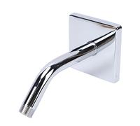 YWBL-WH Brazo de Ducha de 3,5 Pulgadas con Brida Brazo de Cabezal de Ducha de Acero Inoxidable de 6 Pulgadas con Roscas NPT de 1/2 Pulg.-14 para Ocultar Daños o Espacios en la Pared (Electrochapado)