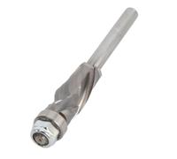 YWBL-WH Broca Enrutadora de Corte Al Ras, Vástago de 1/4 Pulgadas, Diámetro de Corte de 1/2 Pulgadas, Longitud de Corte de 1 Pulgada, Espiral con Rodamientos para Proyectos de