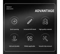 YWBL-WH Brocas Escalonadas de Acero Inoxidable M35 con Revestimiento de Titanio para Aplicaciones de Metal y PVC, Juego de Brocas Pagoda de Acero de Alta Velocidad, 3 Piezas (Escribe un)