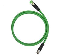 YWBL-WH Cable de Conexión RJ45 a M12 Cable Sólido Impermeable IP67 de 4 Pines, Ethernet Industrial AWG de Alta Flexibilidad para Máquinas Líneas de Montaje Energía Solar -20 ℃ a +80 ℃