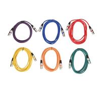 YWBL-WH Cable XLR de 6 uds., Cable XLR Macho a Hembra de 10 Pies, Cable de Micrófono Antiinterferencias para Equipos de Audio Profesionales