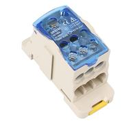 YWBL-WH Caja de Conexiones de Alimentación en Carril DIN, Carcasa de PC, Bloque de Distribución de Conductor de Cobre AC DC1000V, Cubierta Transparente, Montaje Estándar de 35 Mm, para Paneles de