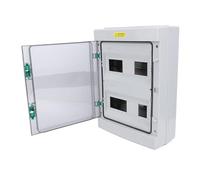 YWBL-WH Caja de Conexiones Eléctricas, Caja de Distribución de Plástico ABS con Cubierta Transparente y Cerraduras Dobles a Presión para Uso Residencial Comercial Al Aire Libre