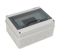 YWBL-WH Caja de Conexiones Electrónica, Caja de Distribución de Energía Impermeable ABS Montaje en Superficie IP65 de 8 Vías para Uso Comercial Industrial Doméstico, Protección de Fuente de
