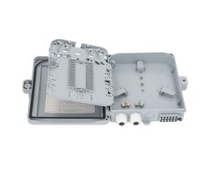 YWBL-WH Caja de Distribución de Fibra óptica, Caja de Distribución ABS FTTH Divisora óptica Impermeable de 12 Núcleos para Montaje Interior en Pared de Poste Exterior, Gestión de Fibra PLC SC FC