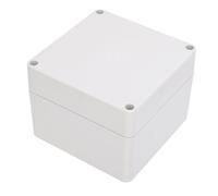 YWBL-WH Caja de Proyecto Impermeable IP65, Caja de Plástico ABS Duradera con Orificios de Montaje de Metal, Ideal para Paneles de Control y Pasatiempos Al Aire Libre, 120 X 120 X 90 Mm