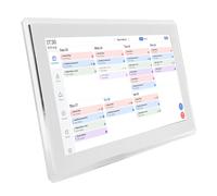 YWBL-WH Calendario Digital Inteligente de 15,6 Pulgadas, Pantalla Táctil Full HD WiFi, Planificador Digital Interactivo de Montaje en Pared con Tabla de Tareas y Planificador de (WHITE)