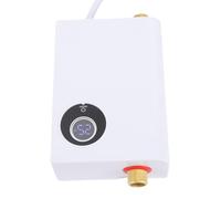 YWBL-WH Calentador de Agua sin Tanque, Mini Calentador Eléctrico de Temperatura Constante de Frecuencia Variable con Pantalla Digital LCD y Resistente Al Agua IPX4, para Cocina, (Enchufe europeo 220V)