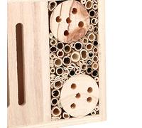 YWBL-WH Casa de Abejas e Insectos de Madera, Caja Nido Tubular de Madera, Refugio, Caja Nido, Decoración para Jardín, Decoración de Pared Al Aire Libre (Un Estilo)