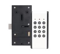 YWBL-WH Cerradura de Gabinete con Contraseña Universal, Alarma de bajo Voltaje, Cerradura de Cajón sin Llave con Interfaz Táctil para Cofre de Madera, Seguridad en el Hogar