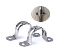 YWBL-WH Clips de Tubería en Forma de U, Clips de Tubería de Acero Inoxidable de 20 Mm, 40 Mm 20pcs, Clips de Tensión (Colores variados)