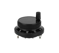 YWBL-WH Codificador de Pulso de Volante 5V 60MM Control CNC, Generador de Pulso Manual de Aluminio de Aviación para Torno de Enrutador de Molino, Codificador óptico 100PPR con Protección IP54 (BLACK)