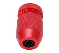 YWBL-WH Collar de Tope de Taladro Ajustable, Tapón de Taladro de Control de Profundidad de Aleación de Aluminio, Aplicaciones Amplias Firmemente Fijadas, color: Rojo, Incluye 1 X Collar de Tope de