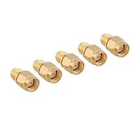 YWBL-WH Conector Coaxial SMA Juego de Adaptadores RF de Latón Chapado en Oro 5 Piezas 0 a 6 GHz 50 Ohmios SMA Macho a RP Hembra para Antena Estación Base GPS Comunicación Inalámbrica