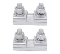 YWBL-WH Conector de Cable de Abrazadera de Ranura Paralela de 2 Piezas Abrazadera de Pernos Dobles de Aleación de Aluminio para Cables de 16 a 25 mm² con Superficie de Grande Alta