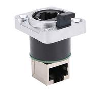 YWBL-WH Conector en ángulo RJ45 Enchufe de Aviación Impermeable Aislante PA Carcasa de Aleación de Zinc 8 Polos IP67 24 a 26 AWG para Equipos de Aviación Instalación de Cables de Red Industrial