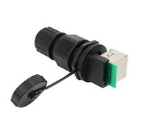 YWBL-WH Conector RJ45 Impermeable, Acoplador Blindado IP67 de 8 Pines | Unión de cables LAN Ethernet, Adaptador Cat6 Cat5e, Montaje en campo sin soldadura, Bloqueo a presión sin herramientas